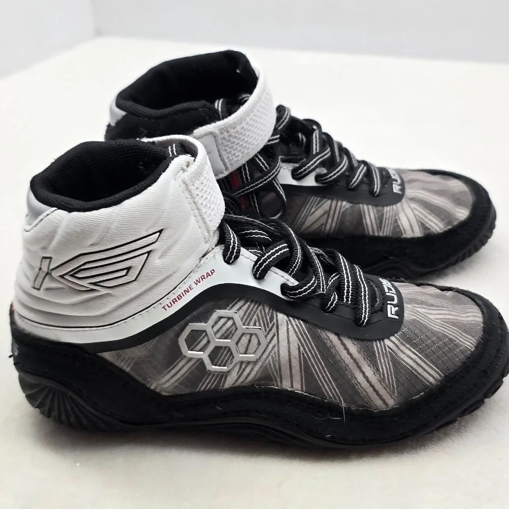 Rudis KS Turbine Kyle Snyder Wrestling Shoes Black White Grey Youth Mens 1